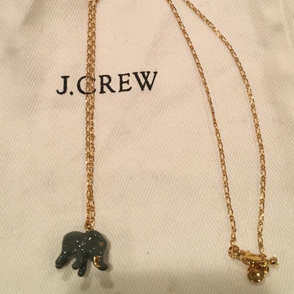 NWOT J.Crew Elephant Necklace